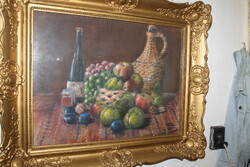 Antique signed painting 852