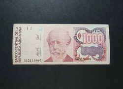 Argentina 1000 Australes 1990, F+