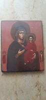 Mother of God with the child - icon painted on a wooden board