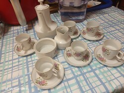 Marked Hólloháza porcelain coffee set for sale