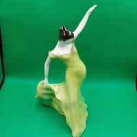 Retro porcelain dancing girl figure