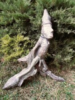 Rarity! Indian crocodile / wood carving.