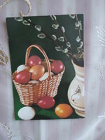 Régi húsvéti képeslap 20. (kerámia; 1981)