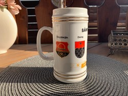Ombke lion raven house miner's mug, porcelain beer mug
