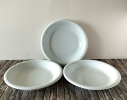 3 Great Plain white Saturn deep plates, for replacement