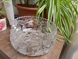 Thick-walled crystal table centerpiece