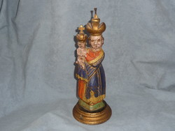 Antique religious religious object antique religious statue Pribrami Madonna and Child Mary statue