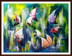 Cinnabar - swim, little fish! ( 40 X 30 )