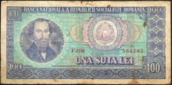 D - 130 - foreign banknotes: 1966 Romanian 100 lei
