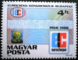 S3917 / 1988 Eurocsekk Kongresszus bélyeg postatiszta