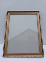 Old gilded wooden picture frame, photo frame, frame