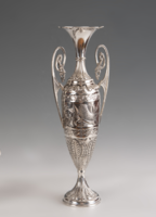 Large silver vase