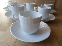 Herend white porcelain cup mocha cup sets