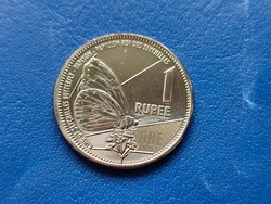 Seychelles / Seychelles 1 rupee / one rupee 2021 butterfly butterfly! Rare! Ouch!