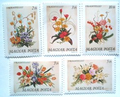 S3970-4 / 1989 flower arrangement stamp series, postal clearance