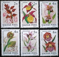 S3878-9 / 1987 Orchideák bélyegsor postatiszta