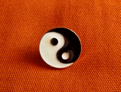 Yin yang badge