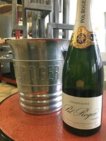 Pol Roger Champagne vintage pezsgőhűtő a 60-as évekből, Francia Art Deco, Ritka gyűjtői darab