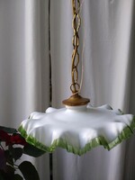 Antique French lamp shade with new Austrian antique fixture