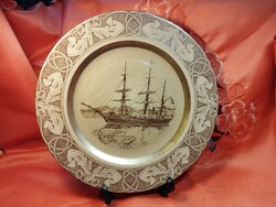 Stavangerflint, svensk sjöfart ship decoration plate