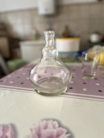 Old hobé frére transparent liqueur bottle