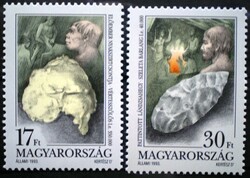 S4218-9 / 1993 Ősemberleletek Magyarországon bélyegsor postatiszta