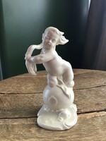 Antique nymphenburg porcelain putto figure