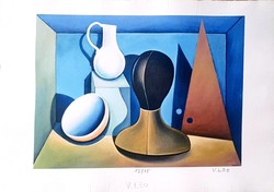 Vinkó Leó - Hommage a Carlo Carra 23,5 x 31 cm c-print, merített papír