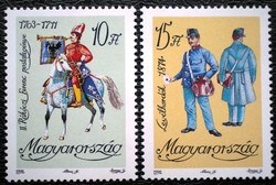 S4177-8 / 1992 Postatisztek és alkalmazottak ruhái bélyegsor postatiszta