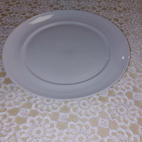 Alföldi white porcelain, round meat platter, serving platter, centerpiece