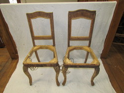 2 antique baroque chairs (polished, renovated)
