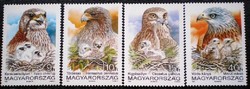S4154-7 / 1992 Madarak XIII. - Természet és környezetvédelem bélyegsor postatiszta