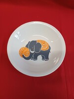 Alföldi porcelain elephant pattern children's deep plate