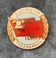 Terta telephone factory staff guard badge
