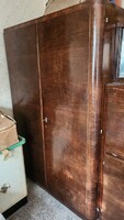 Two-door brown cabinet (approx. 80 years old)