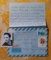 Kömpőczi Balogh Endre festőművésznek írt levél+fotója