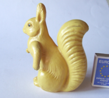 Old antique hard plastic toy squirrel figurine