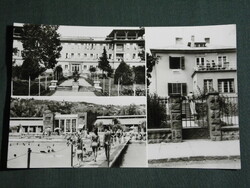 Postcard, Balatonalmádi, mosaic details, resort, hostel, beach
