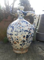 Folk ceramics - rattling jar, reed