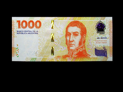 Unc - 1000 pesos - argentina - 2022 - new money! - (San Martin banknote!) Read!