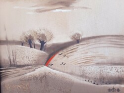 László Tóth (1926-2009) silent hills, gallery painting