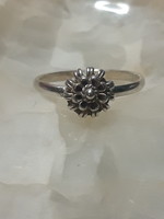 Old filigree silver ring - size 54