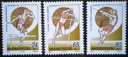 S4458-60 / 1998 Athletics World Cup stamp series, postal clearance