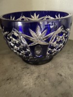 Blue crystal centerpiece