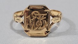 Antik 14 K arany női gyűrű 2,84 g