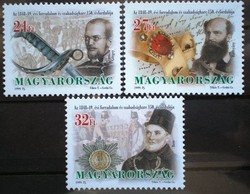 S4480-2 / 1999 Az 1848-9 évi Forradalom és Szabadságharc évfordulója bélyegsor postatiszta