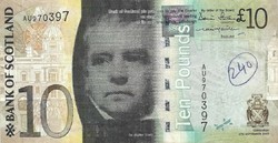 10 font pound pounds 2007 Skócia Bank of Scotland