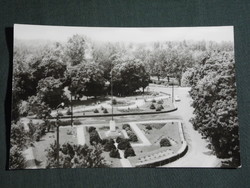Postcard, balaton boglár, park view from a bird's eye view