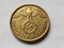 III. Empire beautiful bronze 10 pfennig 1939 b.