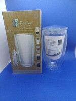 Double-walled thermo cup with lid, 400 ml feelino la bionda